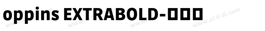 oppins EXTRABOLD字体转换